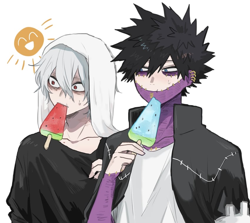 dabi and shigaraki tomura (boku no hero academia) drawn by ametaro_(ixxxzu)