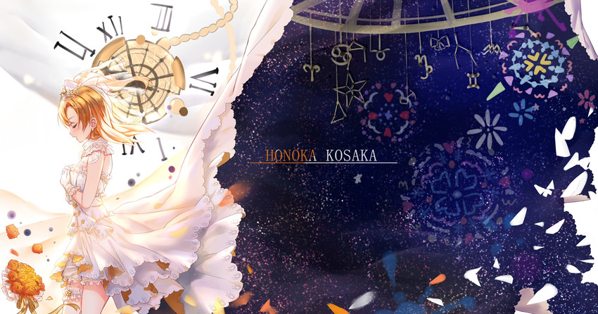 kosaka honoka (love live! and 1 more) drawn by kzhu