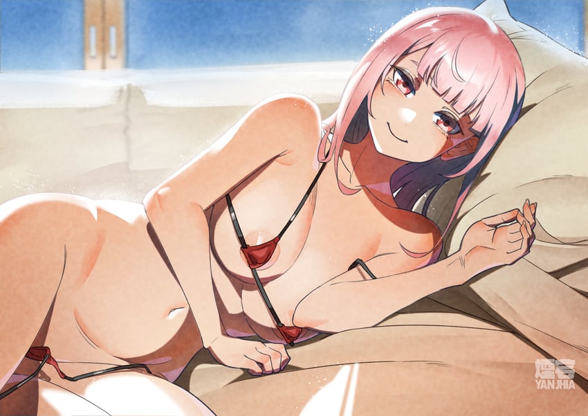 mori calliope (hololive and 1 more) drawn by yan_jhia