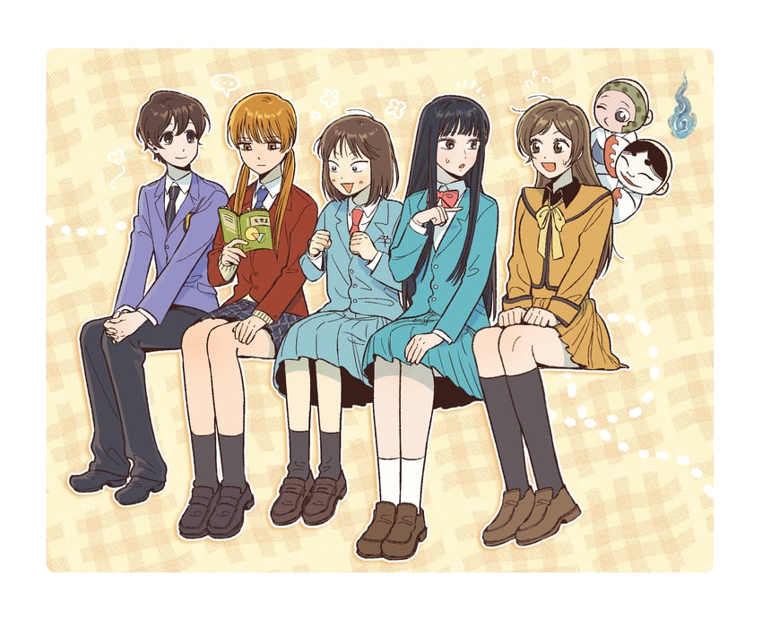 fujioka haruhi, kuronuma sawako, iwakura mitsumi, momozono nanami, mizutani shizuku, and 2 more (ouran high school host club and 4 more) drawn by gatan666