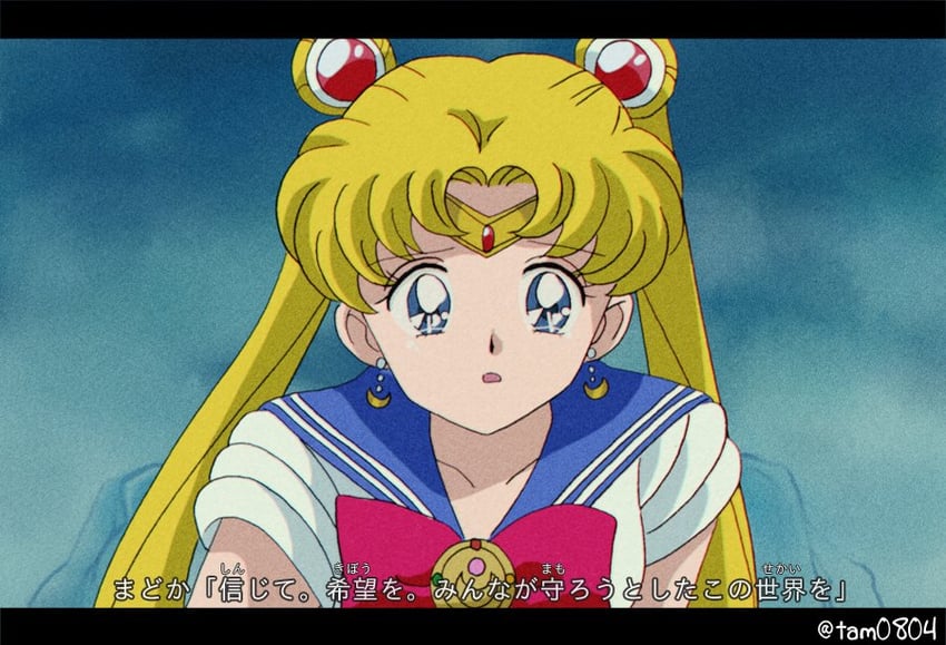 tsukino usagi and sailor moon (bishoujo senshi sailor moon) drawn by tam_(tam0804)