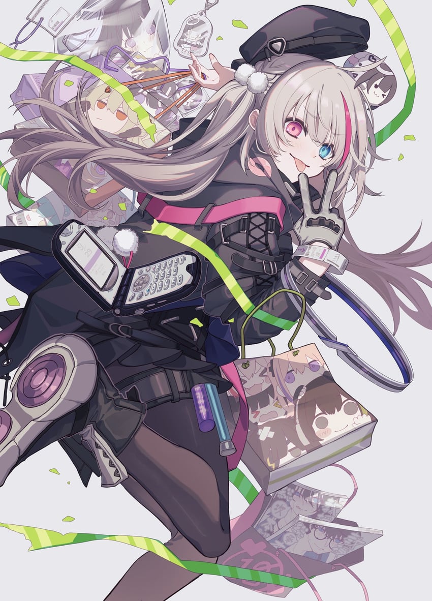 m16a1, m4a1, m4 sopmod ii, st ar-15, ro635, and 7 more (girls' frontline and 1 more) drawn by rabb_horn