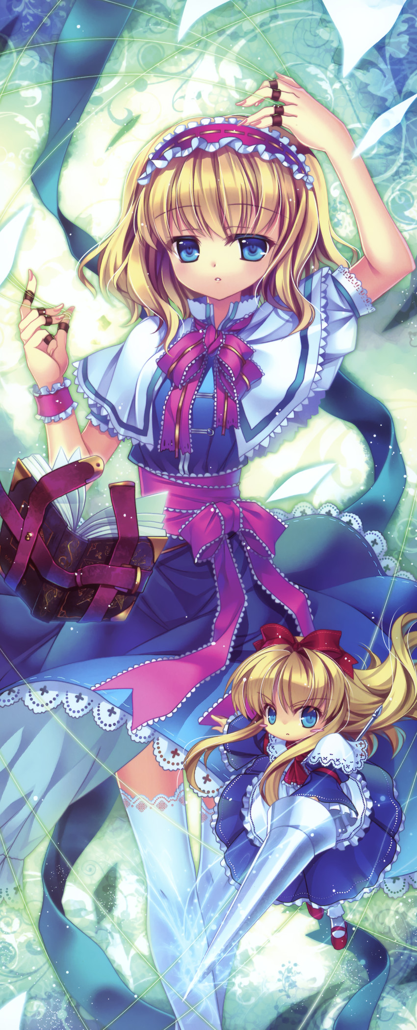 alice margatroid and shanghai doll (touhou) drawn by capura_lin