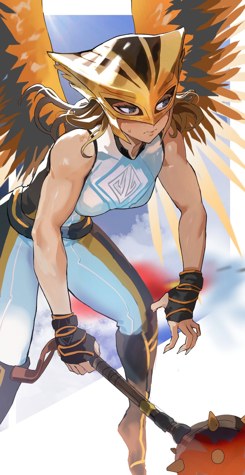 hawkgirl (dc comics and 1 more) drawn by park_ongjol