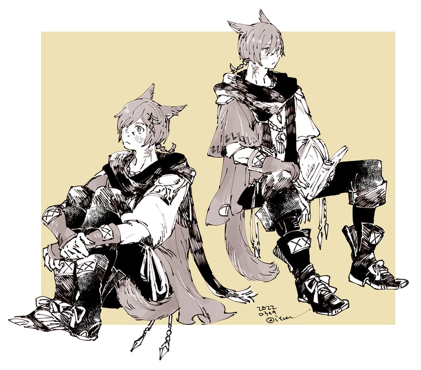 g'raha tia (final fantasy and 1 more) drawn by itowo_(itowc)