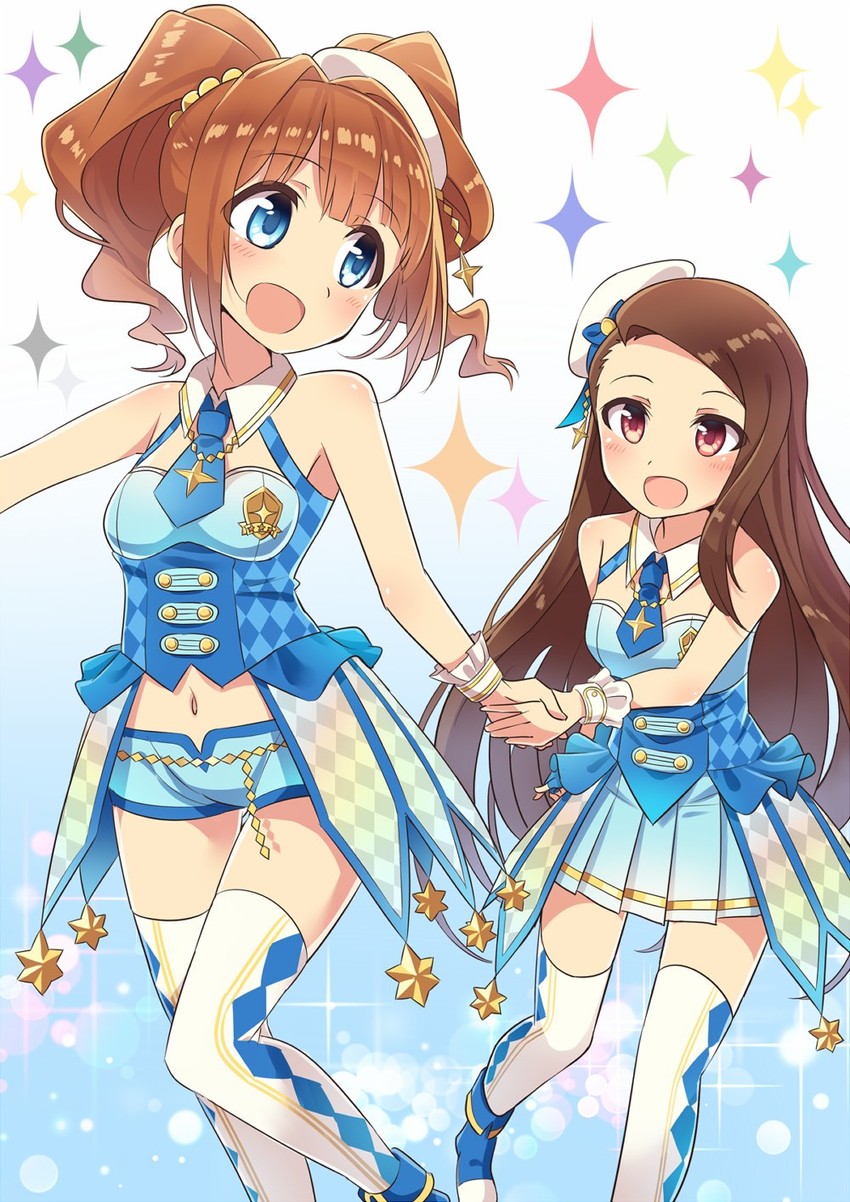 minase iori and takatsuki yayoi (idolmaster and 1 more) drawn by wagashi928