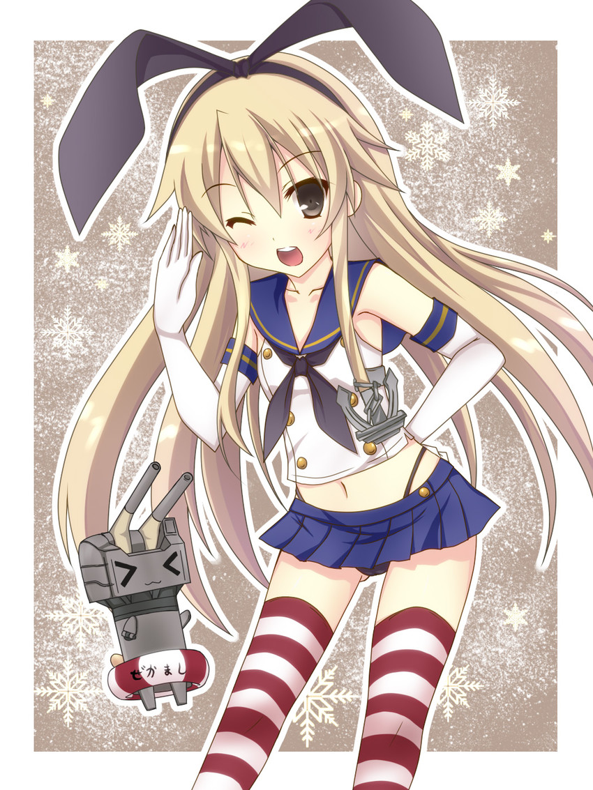 shimakaze and rensouhou-chan (kantai collection) drawn by yuuki_miyabi