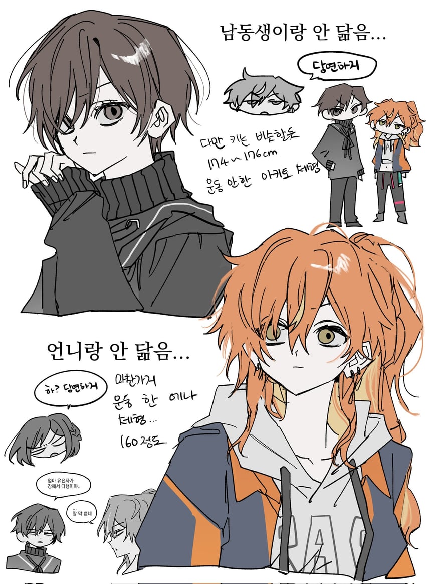 shinonome ena and shinonome akito (project sekai) drawn by goguma_wagamja