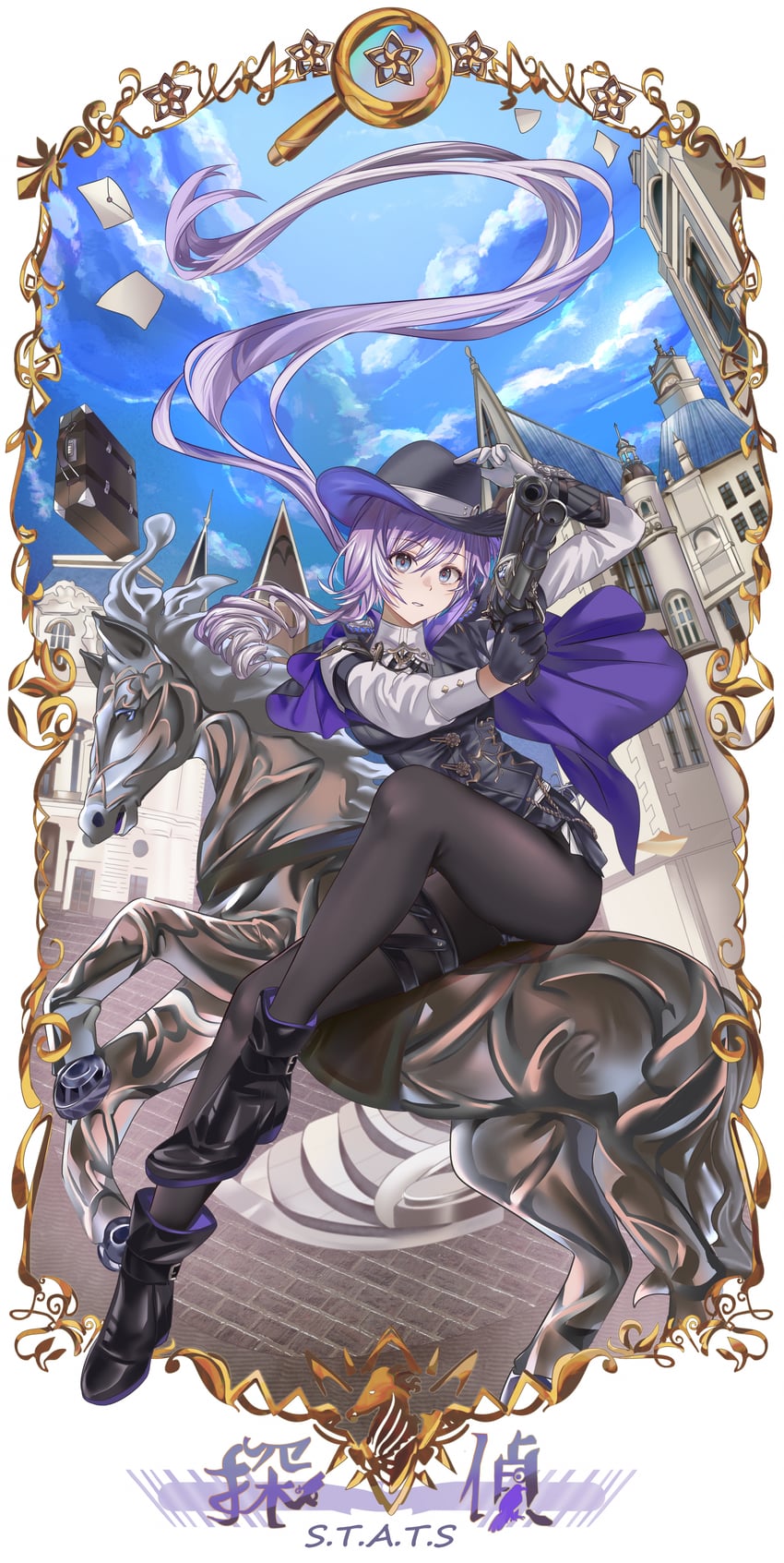 detective and female detective (silver palace) drawn by mosta_(lo1777789)