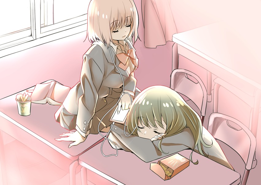 takarada rikka and shinjou akane (gridman universe and 1 more) drawn by manyuu_kaeru_tasuke_sansei