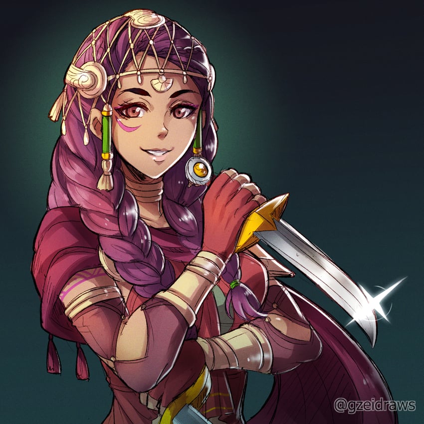 petra macneary (fire emblem and 2 more) drawn by gzei