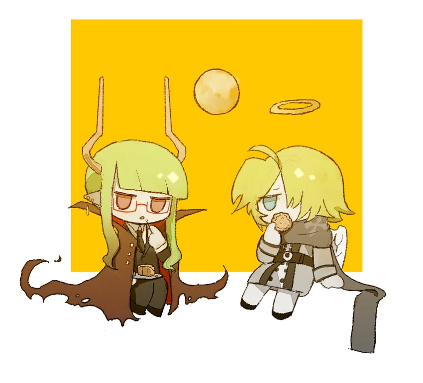 yosaflame and sherbet (funamusea and 1 more) drawn by raincoat-rkgk