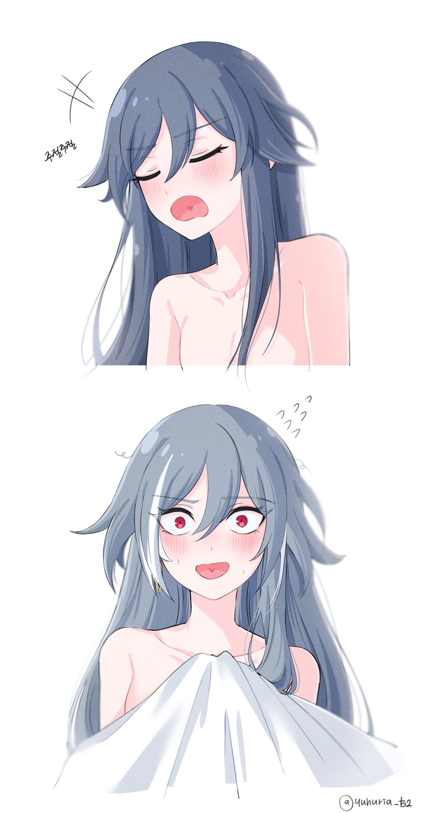 fu hua and herrscher of sentience (honkai and 1 more) drawn by yuhuria_52