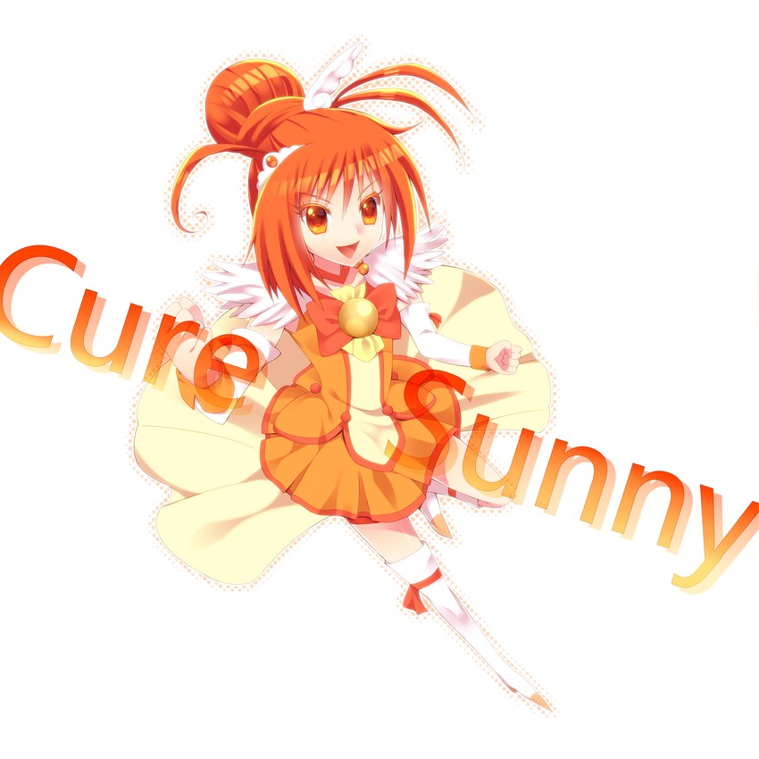 hino akane and cure sunny (precure and 1 more) drawn by sakura_hazuki