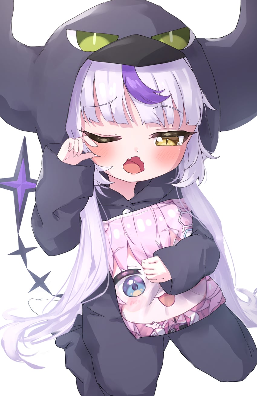 la+ darknesss, hakui koyori, and crow (hololive) drawn by masaki_(msk064)