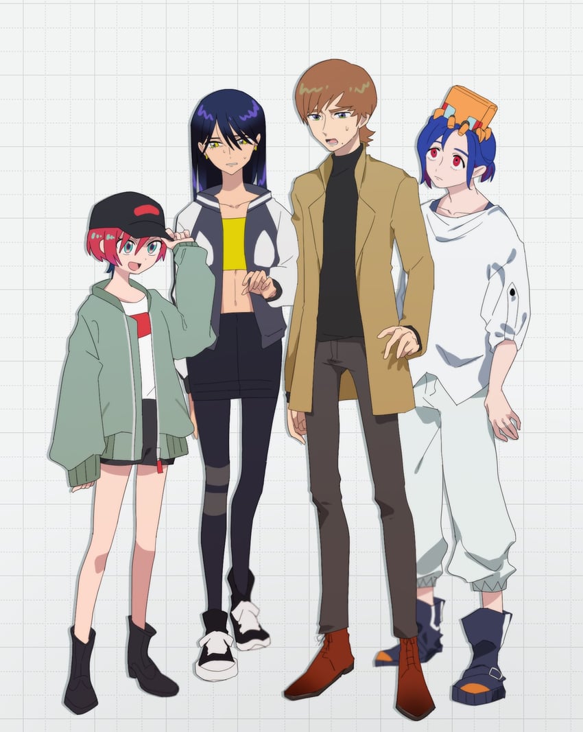 amate yuzuriha, shuji ito, nyaan, conch, and xavier olivette (gundam and 1 more) drawn by uiuxop