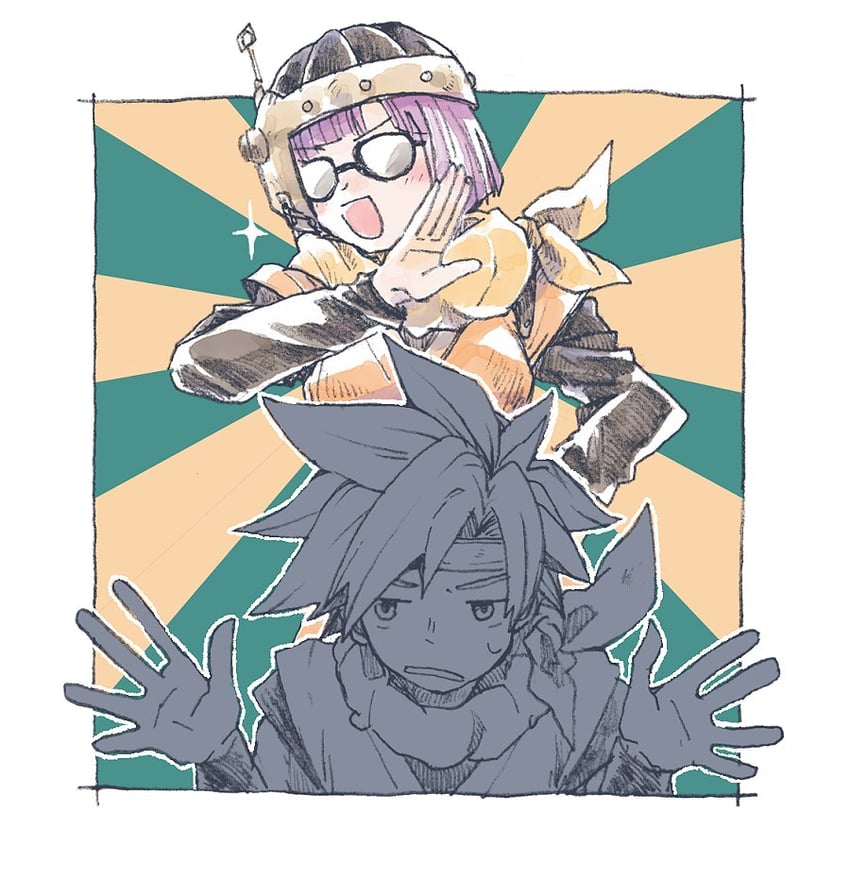 lucca ashtear and crono (chrono trigger) drawn by michibata_65