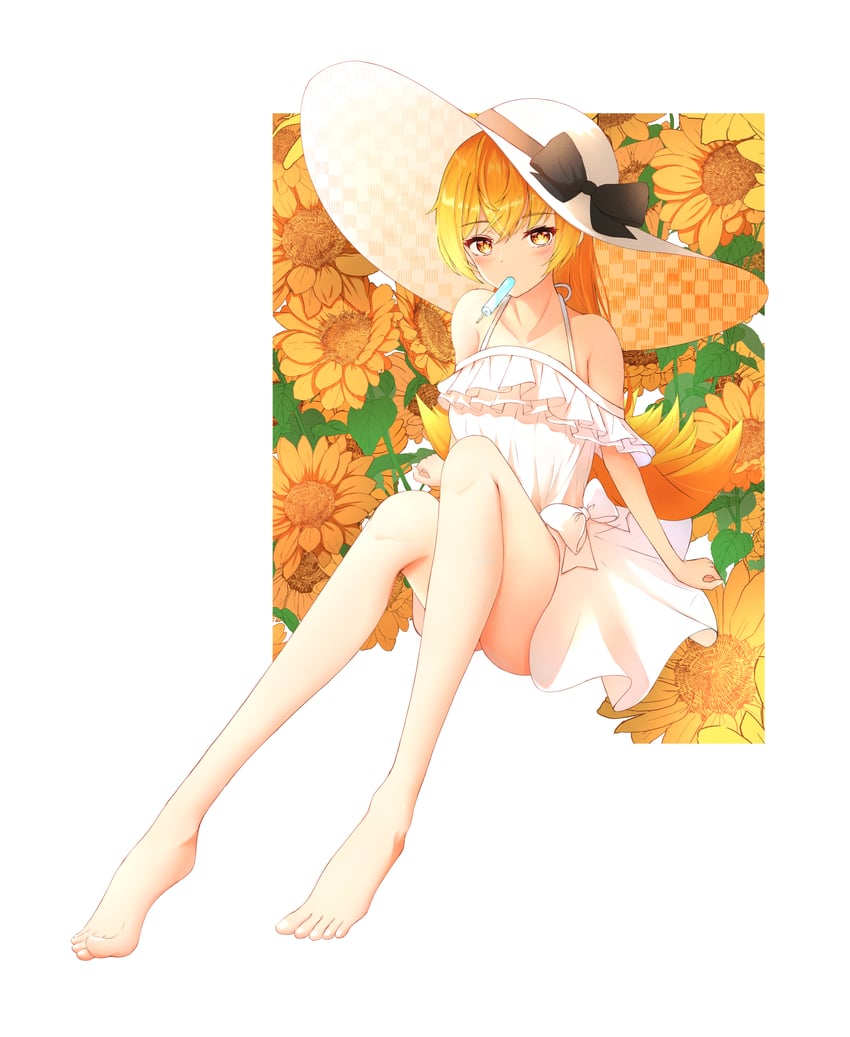 oshino shinobu (monogatari and 1 more) drawn by voi_271