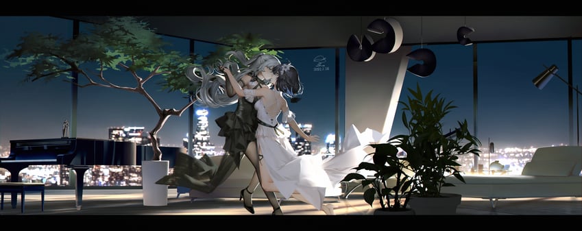 bronya zaychik and seele vollerei (honkai and 1 more) drawn by ribao