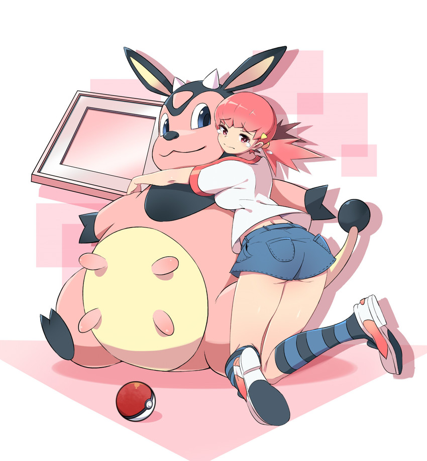 whitney and miltank (pokemon and 1 more) drawn by tm_(hanamakisan)