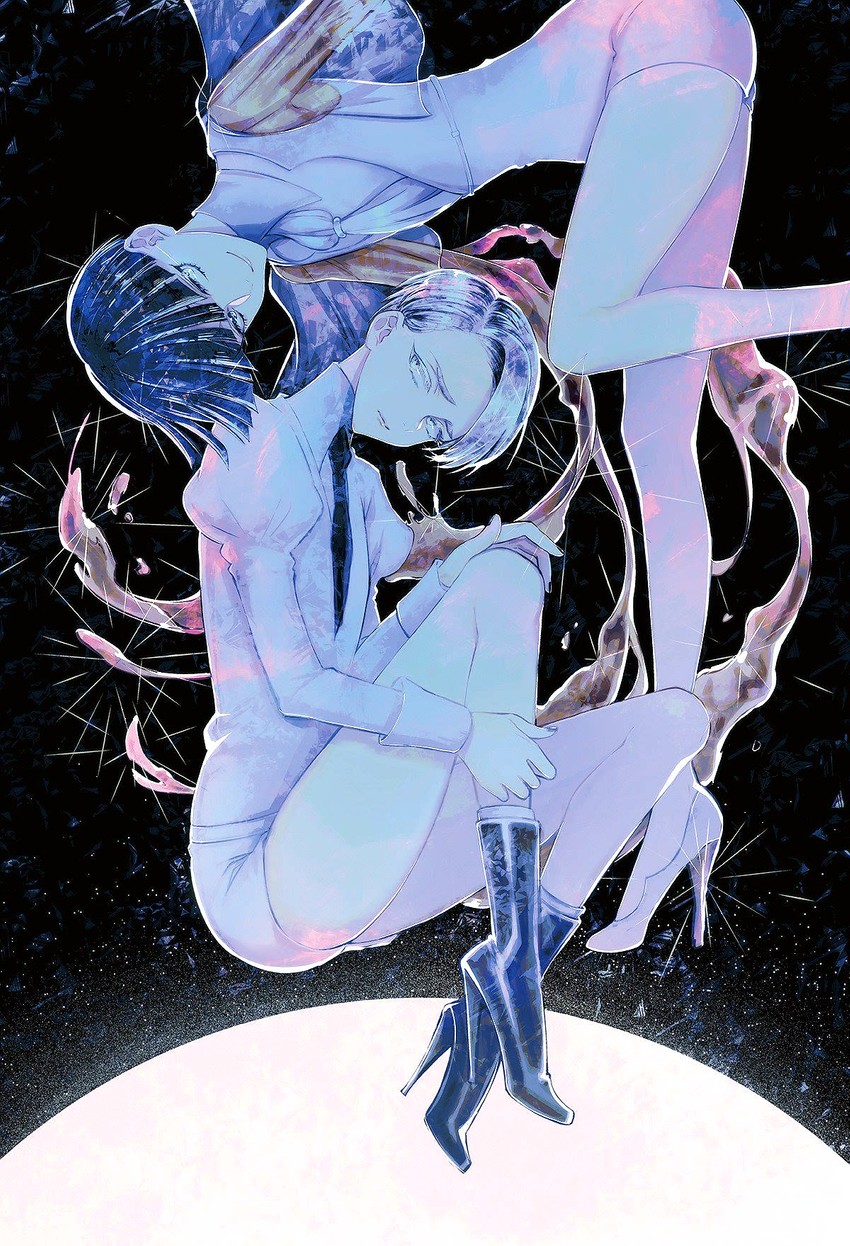 phosphophyllite and cairngorm (houseki no kuni) drawn by morino_bambi