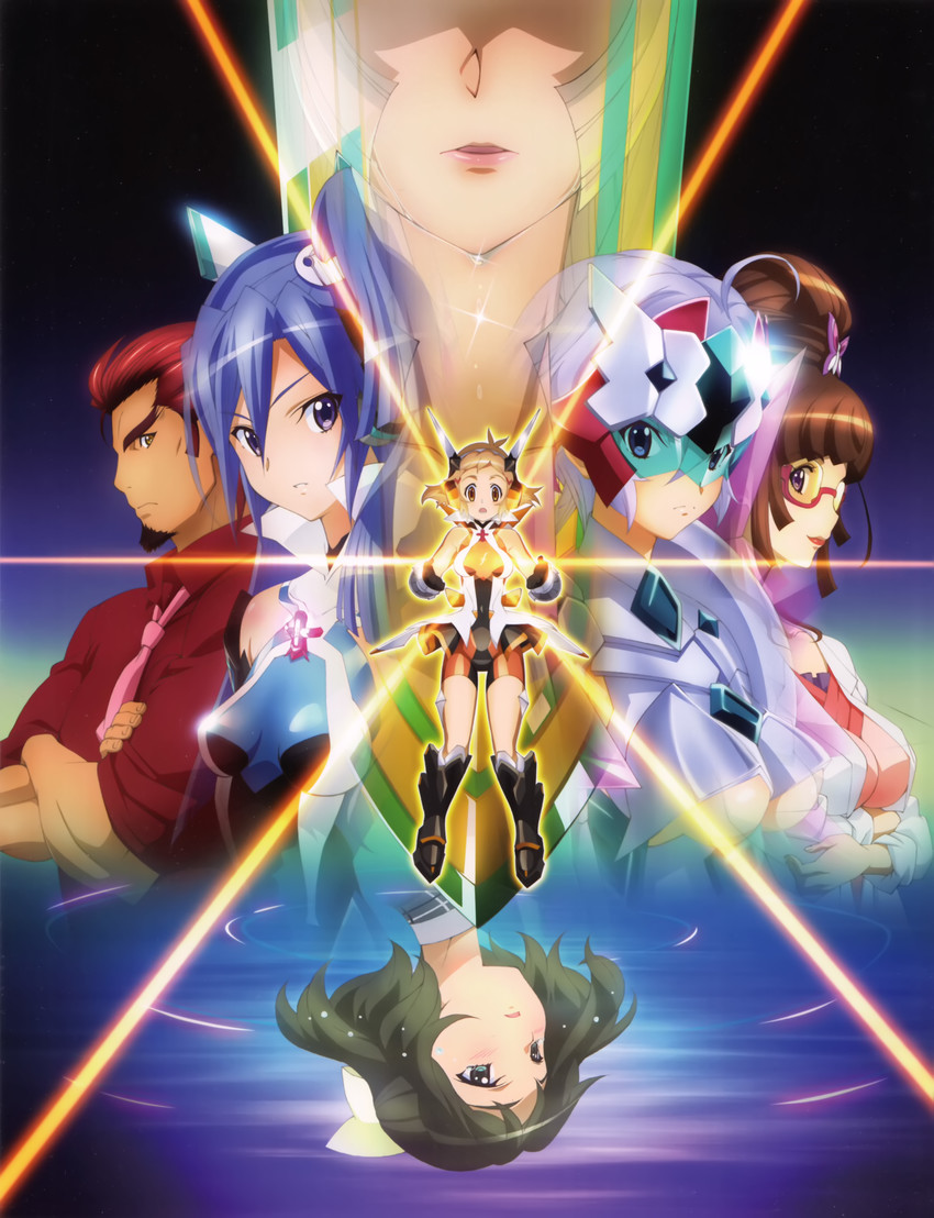 yukine chris, tachibana hibiki, kazanari tsubasa, kohinata miku, fine, and 2 more (senki zesshou symphogear)