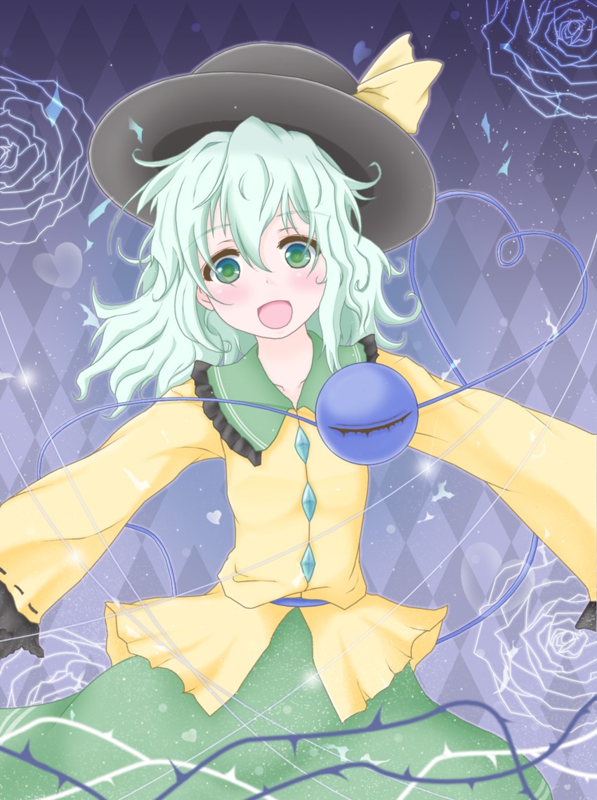 komeiji koishi (touhou) drawn by kazenonegura