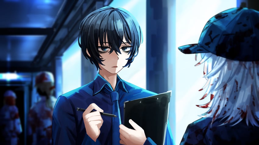 faust and yi sang (project moon and 1 more) drawn by akantai