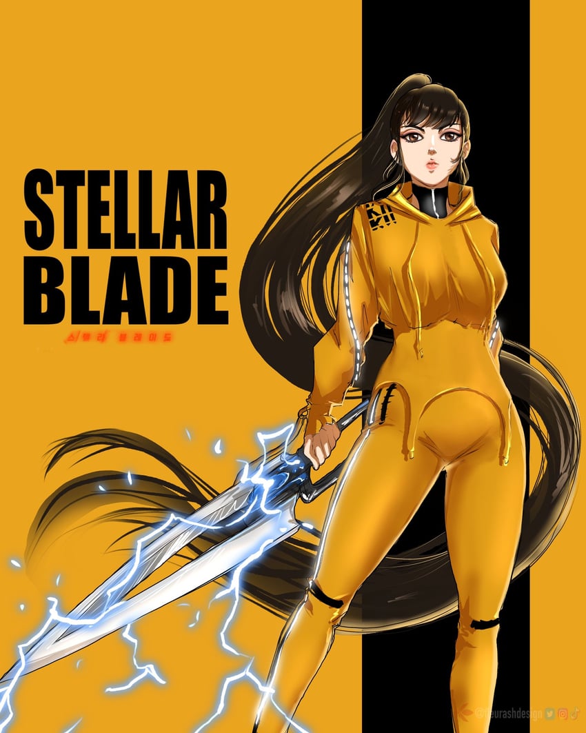 eve (stellar blade and 1 more) drawn by fleurashdesign