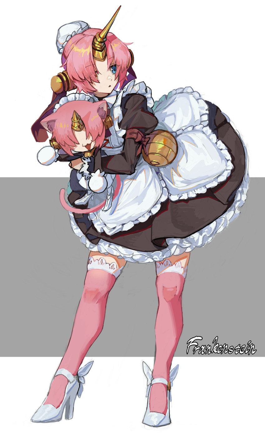 frankenstein's monster and mysterious neco w (fate and 3 more) drawn by f.k_(hs225kr)