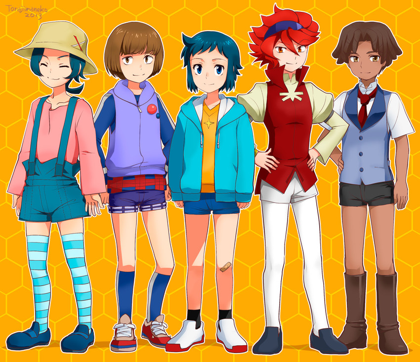 iori sei, reiji, yasaka mao, nils nielsen, and sazaki susumu (gundam and 1 more) drawn by torajimaneko