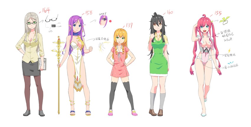 huai diao me, xiao you, dr. white, alice, and bian yuan mei (original) drawn by wet.elephant