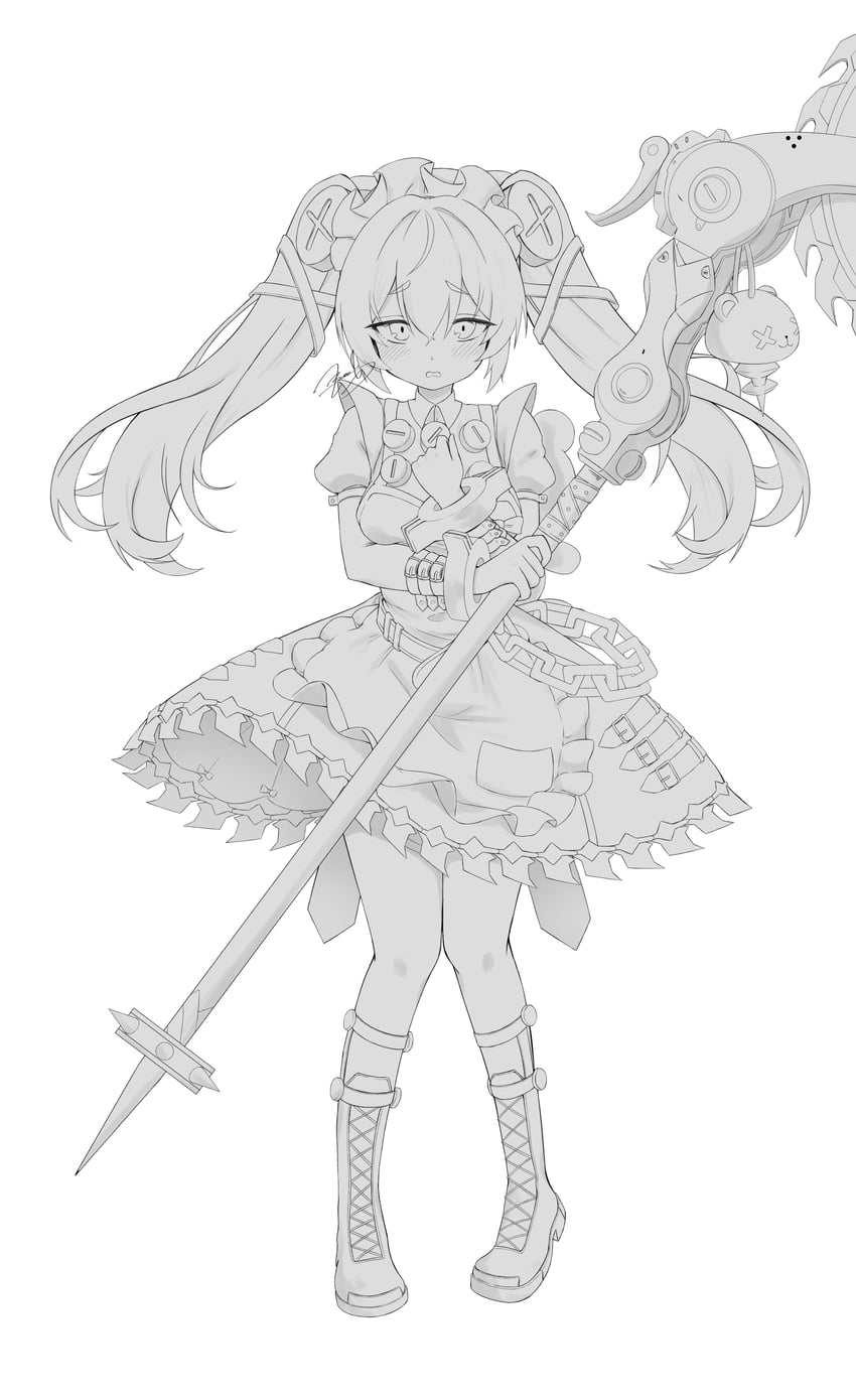 corin wickes (zenless zone zero) drawn by runoe_pict