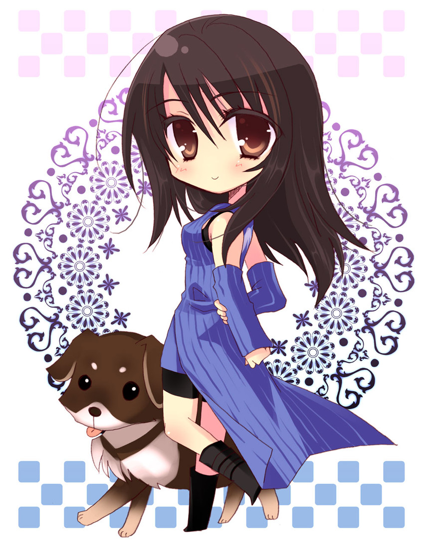 rinoa heartilly and angelo (final fantasy and 1 more) drawn by izumi_makoto