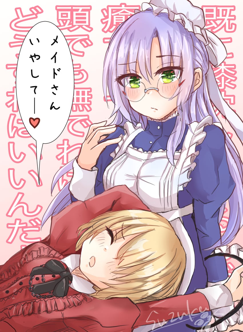 kayamori ruka and izumi yuki (heaven burns red) drawn by rin_yakantei