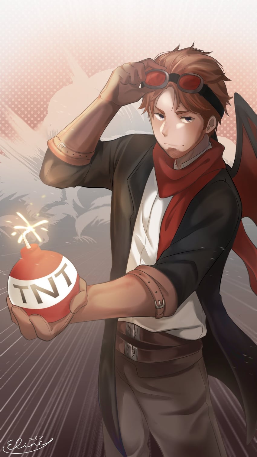 fwhip (minecraft and 2 more) drawn by elineyuhu