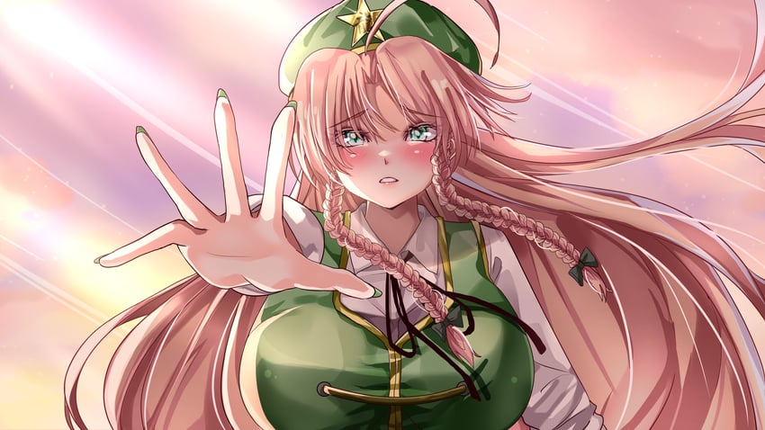 hong meiling (touhou) drawn by mahoro_(minase_mahoro)