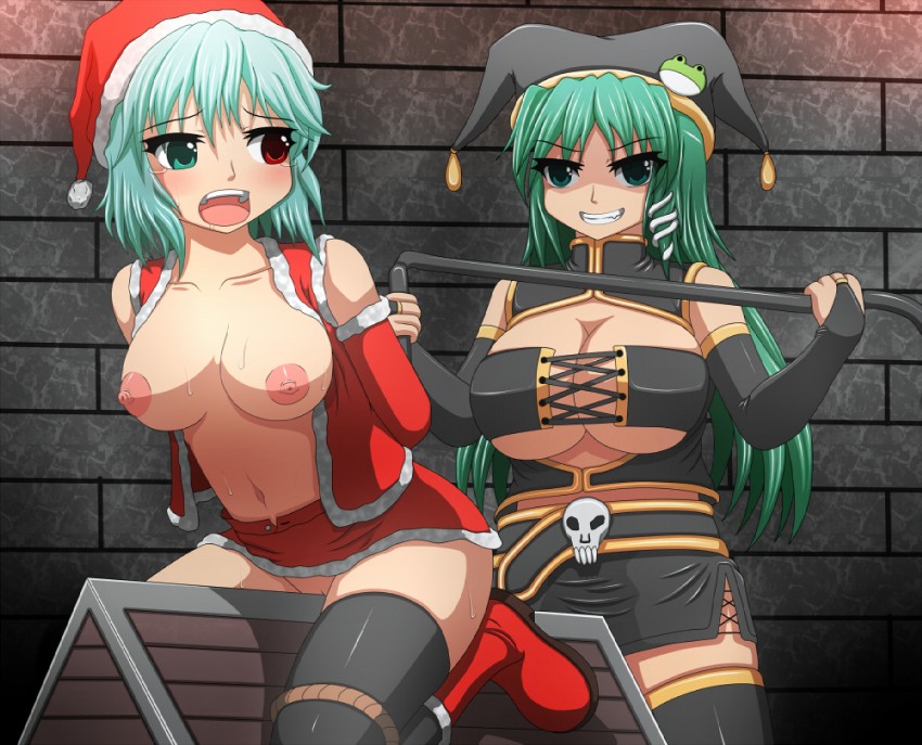 kochiya sanae and tatara kogasa (touhou) drawn by miststar