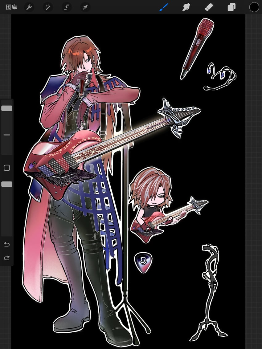genesis rhapsodos (final fantasy and 2 more) drawn by grose