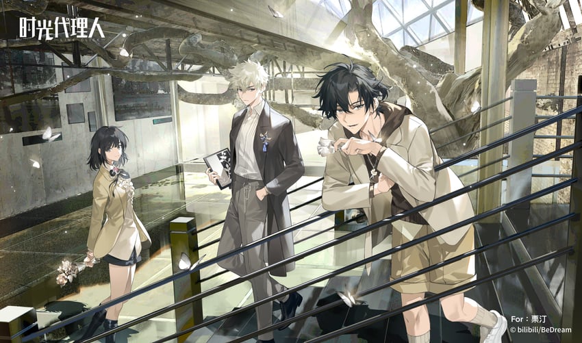 cheng xiaoshi, lu guang, and qiao ling (shiguang dailiren) drawn by ameinu