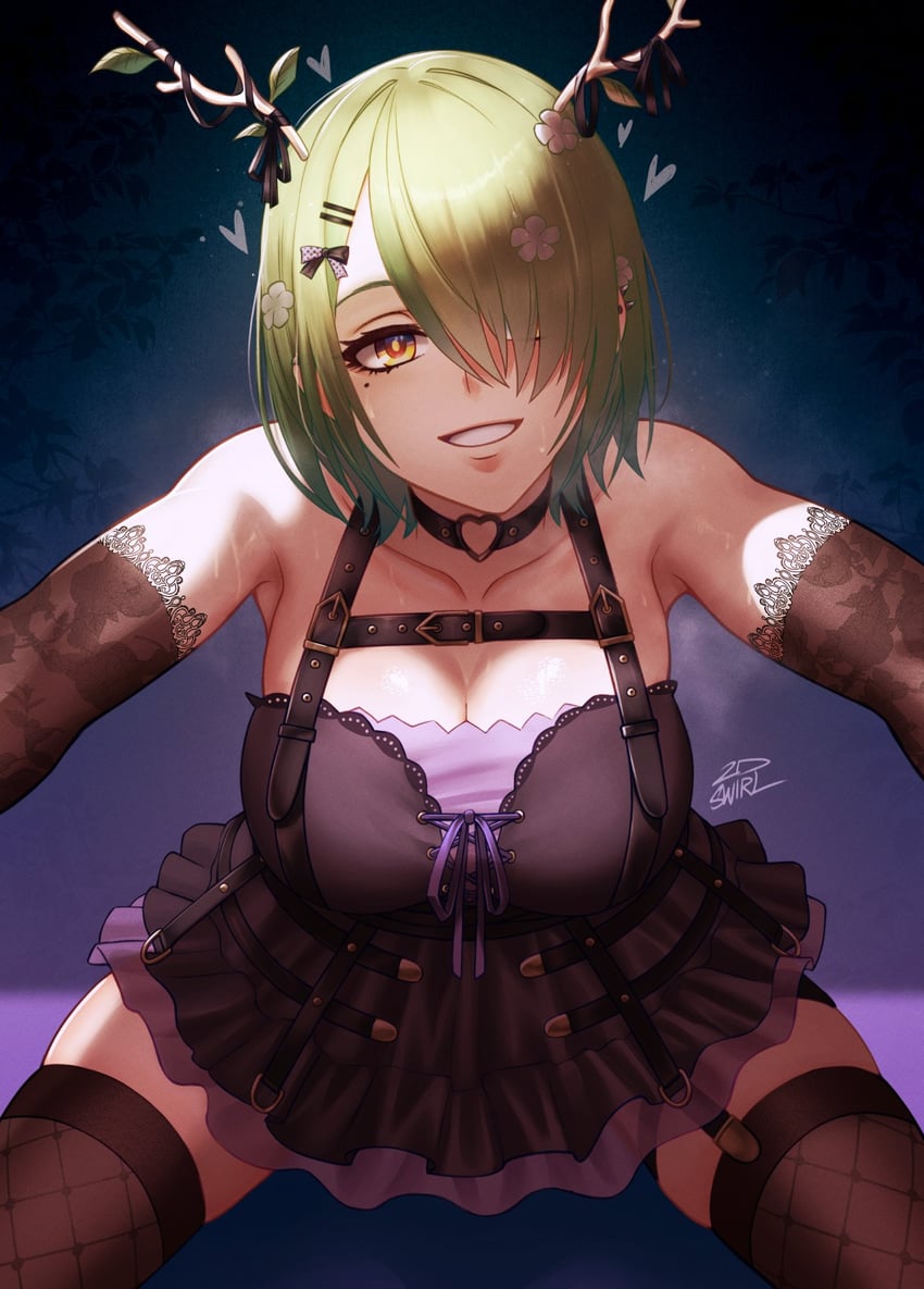 ceres fauna (hololive and 1 more) drawn by 2dswirl