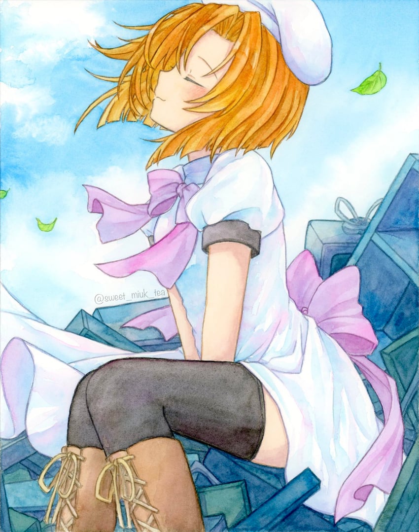 ryuuguu rena (higurashi no naku koro ni) drawn by sweet_miuk_tea