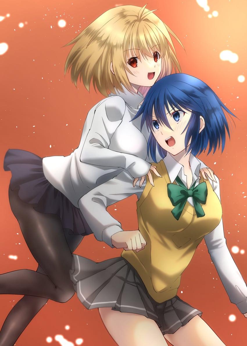 arcueid brunestud and ciel (tsukihime) drawn by vent_vert_(kuuya)