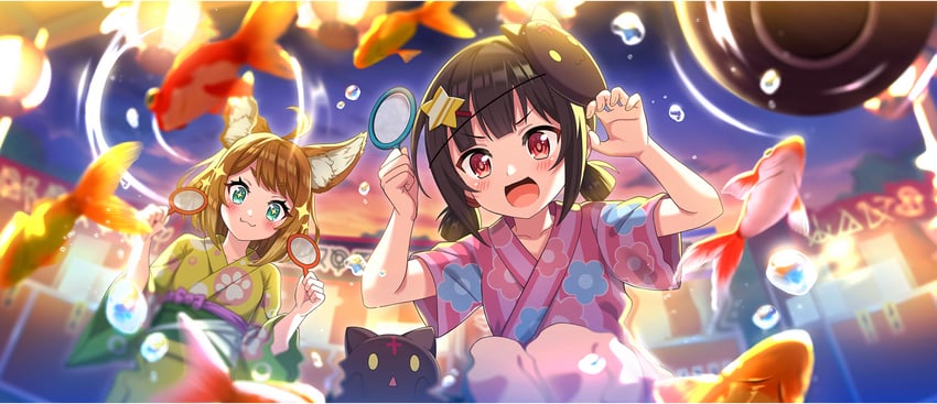 chomusuke, komekko, and miia (kono subarashii sekai ni shukufuku wo! and 1 more)