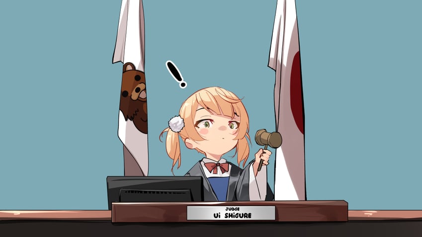 shigure ui and pedobear (indie virtual youtuber) drawn by sydus