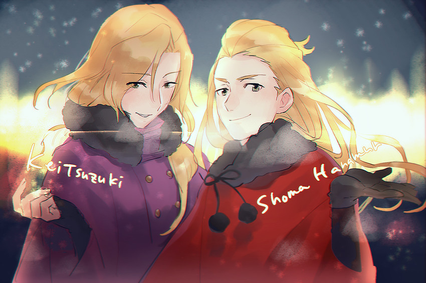 tsuzuki kei and hanamura shoma (idolmaster and 1 more) drawn by kojijima