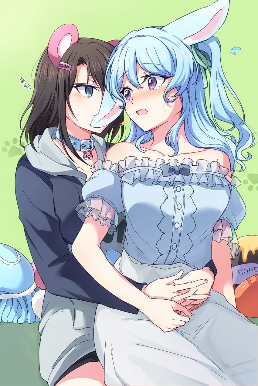 okusawa misaki and matsubara kanon (bang dream!) drawn by opi