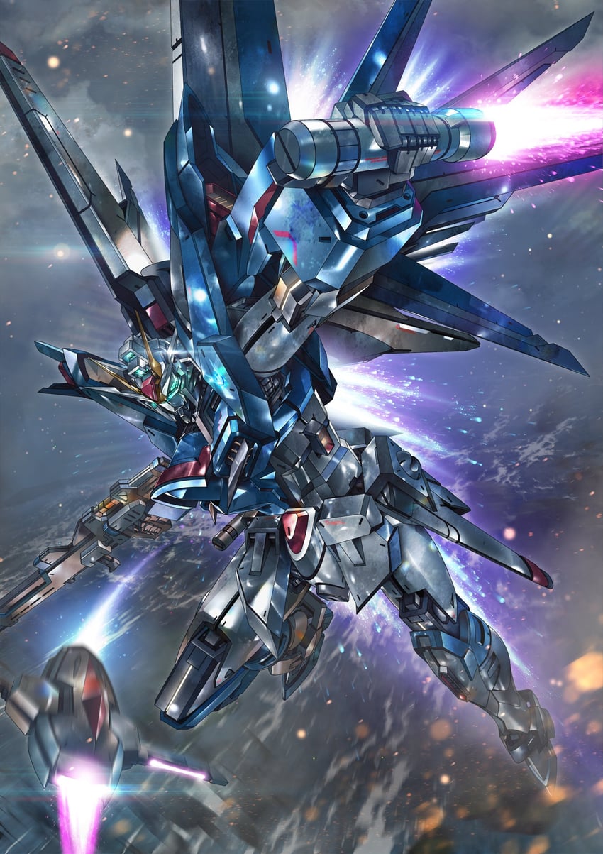 rising freedom gundam (gundam and 2 more) drawn by paintedmike