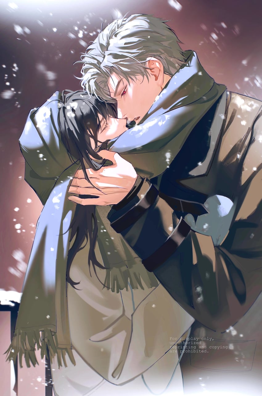 protagonist and sylus (love and deepspace) drawn by yu_zi_yikou_yige