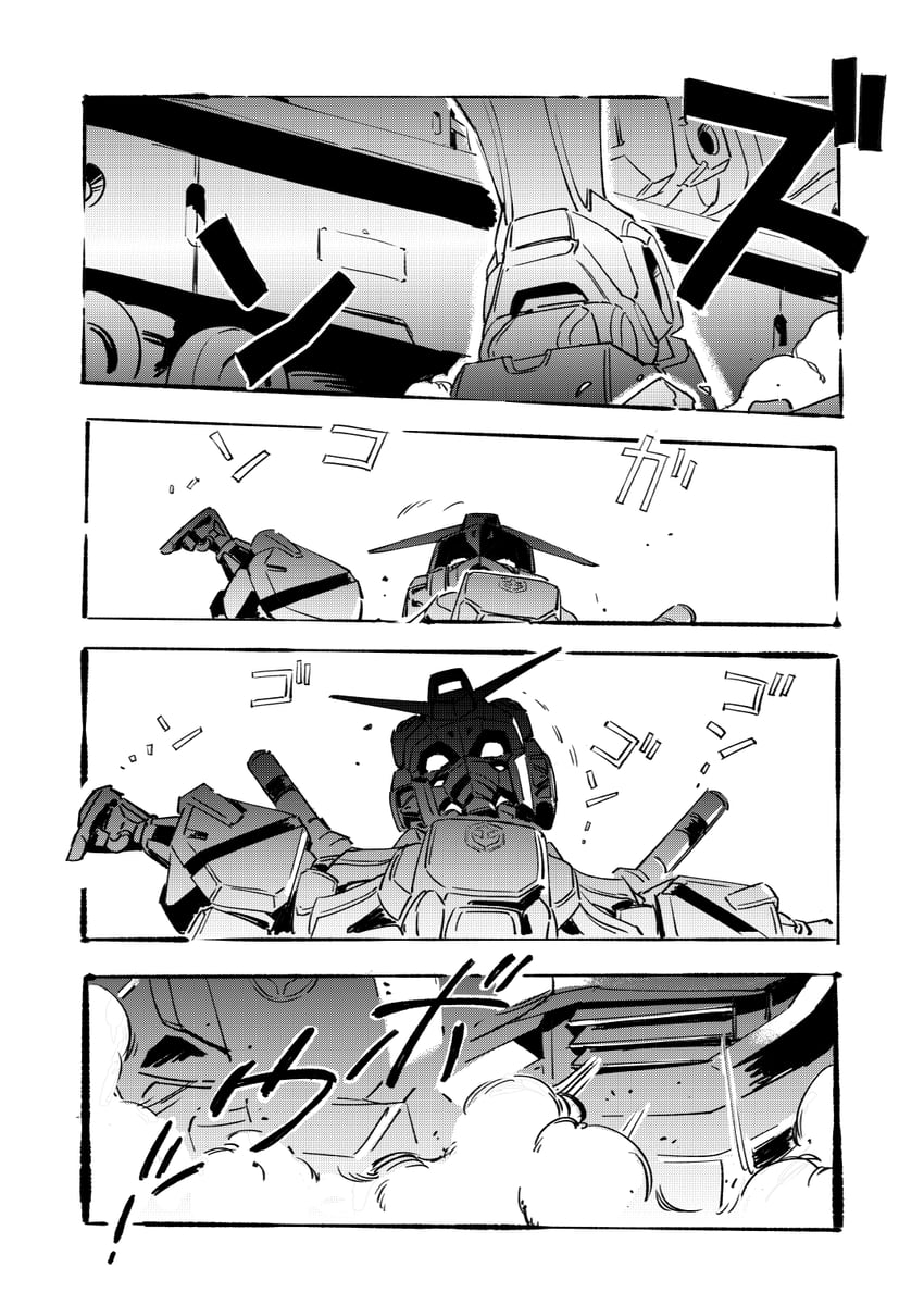 white gundam (gundam and 2 more) drawn by jinou_rakugaki
